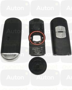 Mazda Keyless Go avaimen kuori (2-nappia) paristo keskellä