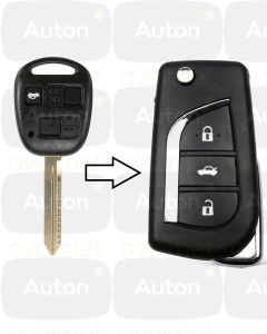 Kaukolukitusavain ajonestolla Toyota Avensis 2004-2009 "89071-05010" (TOY47-ID70) 3-nappia