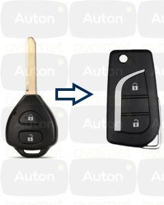 Kaukolukitusavain ajonestolla Toyota Auris/Verso/Yaris "89071-0F060/03020" 2-nappia (TOY47) ID6E/ID70