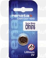 RENATA lithium paristo 3V CR1616 1kpl blister
