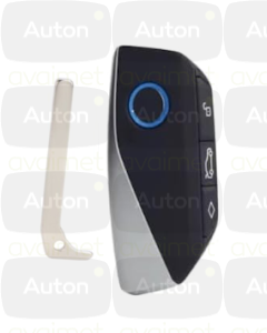 Kaukolukitusavaimen kuori BMW malleihin 2023-2025 (4-nappia) hopea/musta