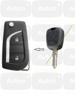 Kaukolukitusavain Toyota Aygo, Peugeot 107, Citroen C1 (2005-2014) ID70 VA2