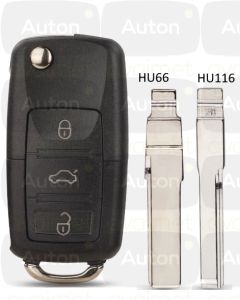 Kaukolukitusavain Volkswagen/Skoda/Seat 3-nappia ID48 HU66/HU116