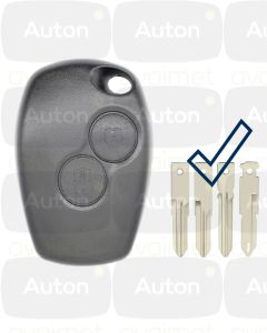 Kaukolukitusavainmen kuori Renault/Dacia 2-nappia (sivusta jyrsittäville avaimille)