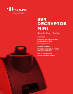 Keyline 884 Decryptor Mini Quick Start Guide